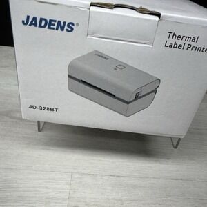 Jadens White Bluetooth Thermal Shipping Label Printer JD-328BT  Brand New